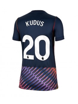 Tottenham Hotspur Mohammed Kudus #20 Replika Borta Kläder Dam 2026-27 Kortärmad Tottenham Hotspur Mohammed Kudus #20 Replika Borta Kläder Dam 2026-27 Kortärmad